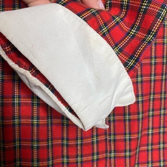 VINTAGE 80’s CLUES COLLECTION PLAID DRESS SIZE 14 - Picture 6 of 9